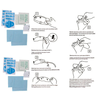 Dashboard Screen Protector Film for KAWASAKI ZZR1400 Ninja ZX-14 (2012-2023)