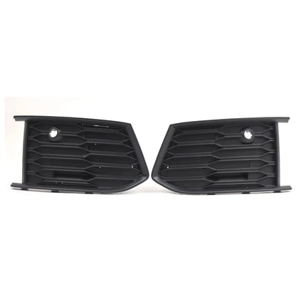 Pair Black Bumper Lower Side Grill Cover for Audi A6 S Line S6 (2019–2024)