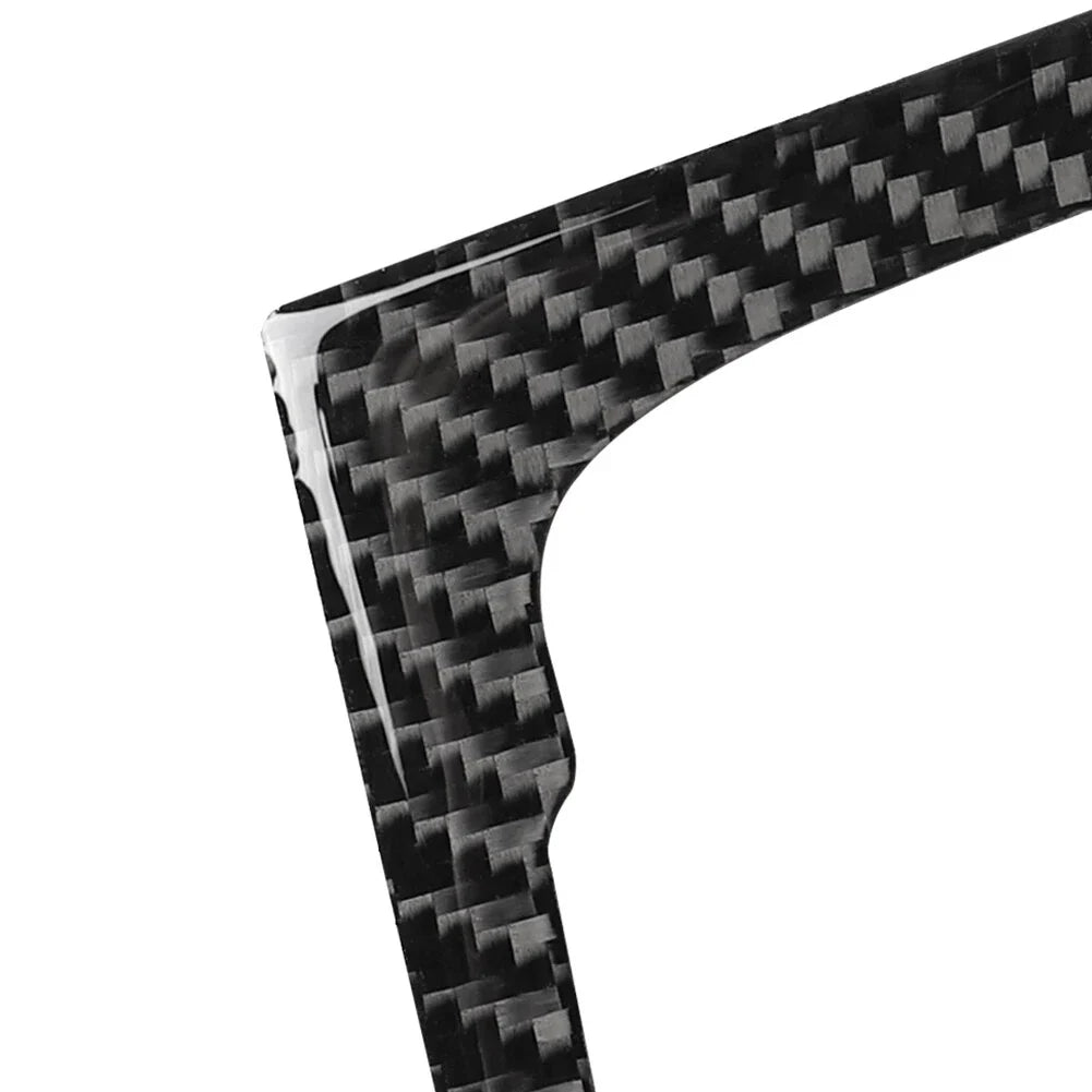 Carbon Black Console AC Audio CD Panel Cover Trim for Audi Q5 (2009-2017)