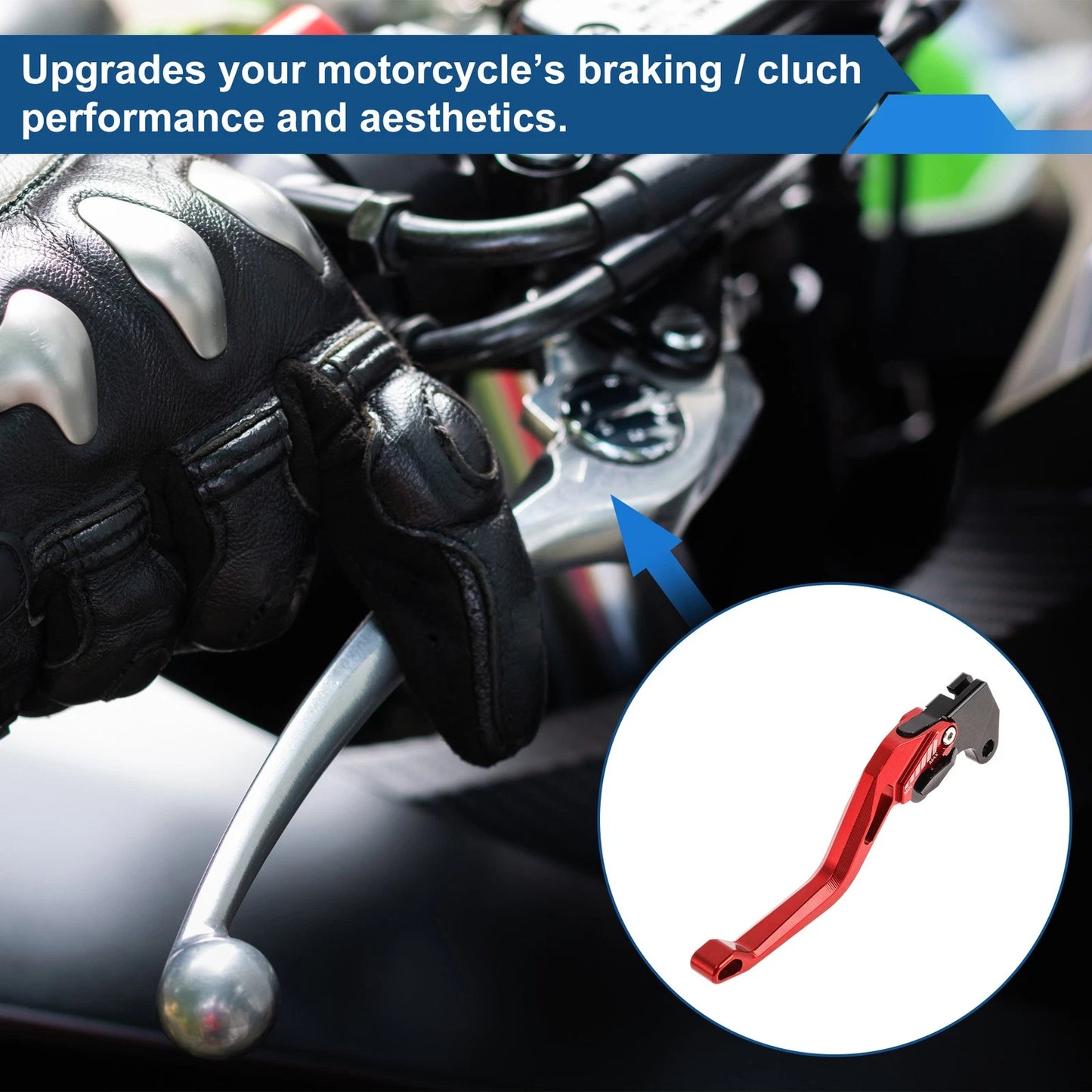 Short Brake Clutch Levers for Suzuki GSXR600 (1997–2003) Red 1 Pair