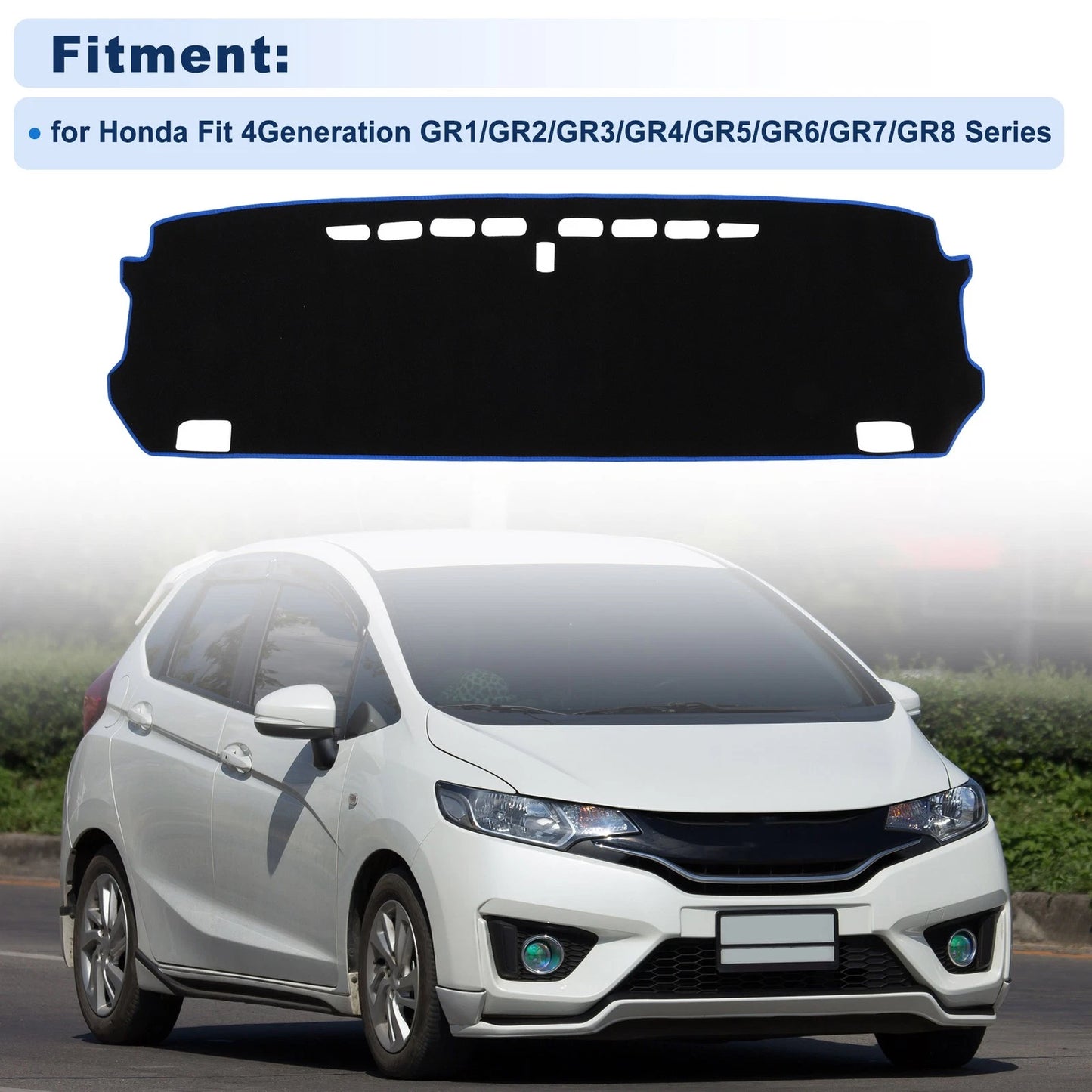 Dash Cover for Honda Fit (2007–2020) GR1/GR2/GR3/GR4/GR5/GR6 Polyester