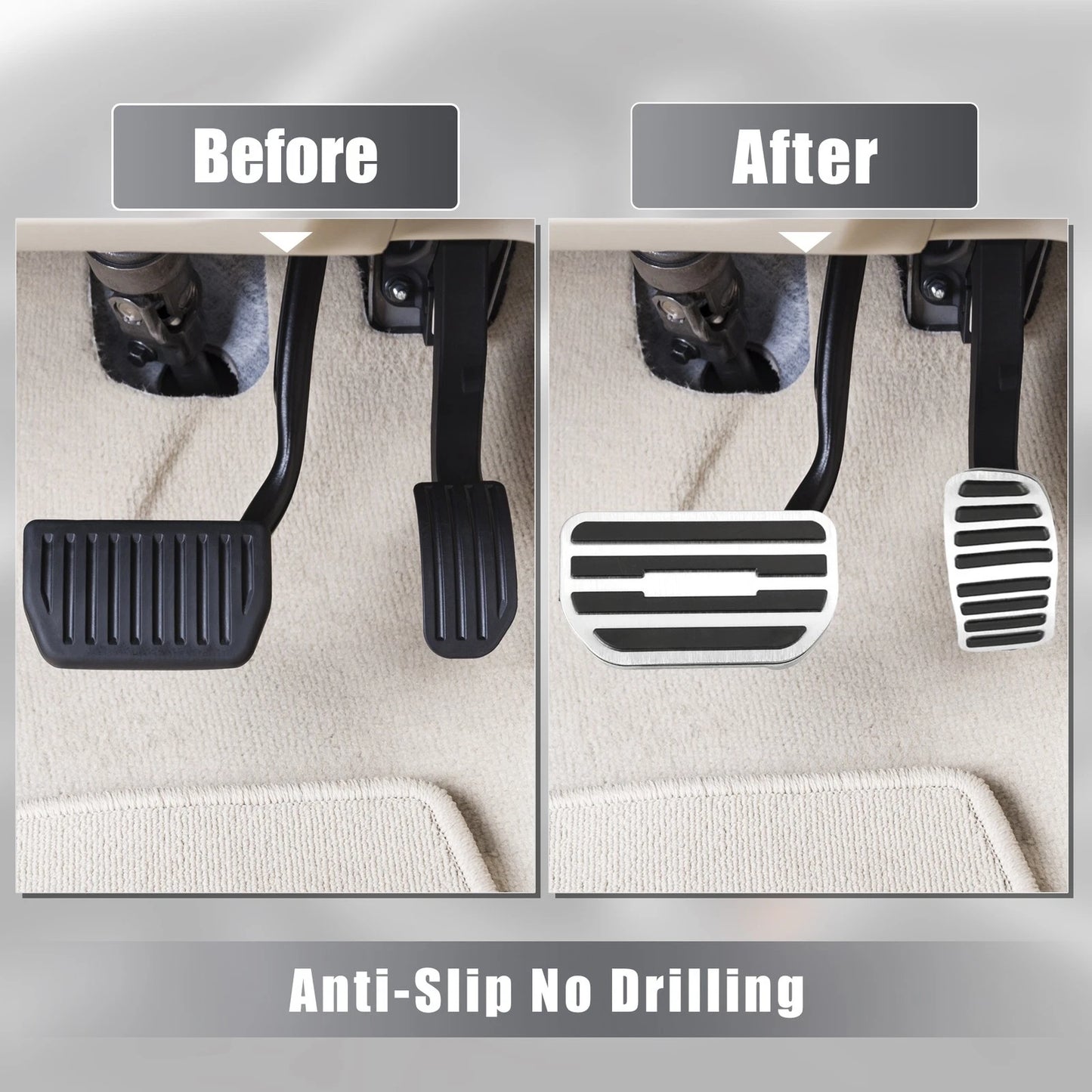 2pcs Gas Accelerator Brake Pedal Cover for Suzuki Jimny JB64W (2018–Present)