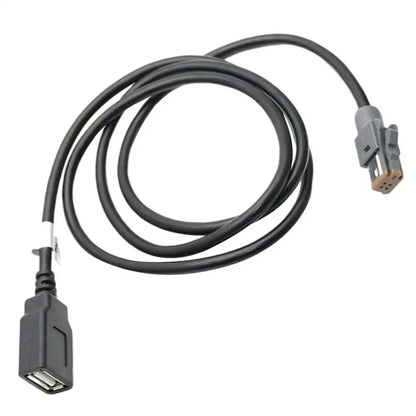 AUX Audio Input Media Data Wire Plug to USB Adapter for PR43 MR52