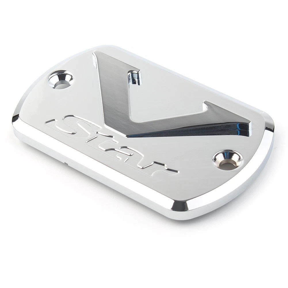Front Brake Fluid Reservoir Cover for Yamaha V Star XVS 650/950/1100/1300 (Chrome)