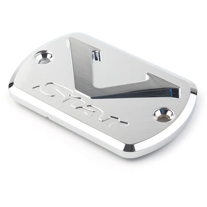 Front Brake Fluid Reservoir Cover for Yamaha V Star XVS 650/950/1100/1300 (Chrome)
