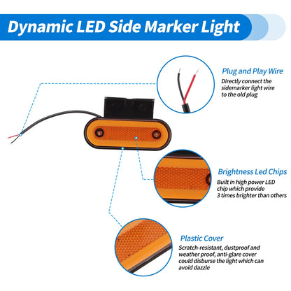 LED Side Fender Marker Light   - 10 pcs