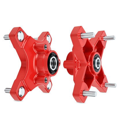 Set of 2 Front Red Wheel Hubs for Honda Sportrax 250 400 (2001–2008)
