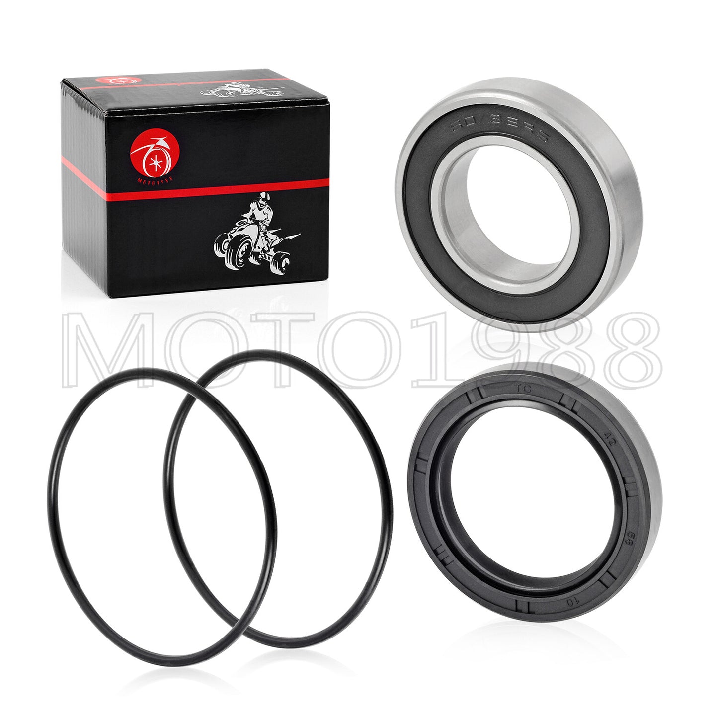 Set of 2 Left Rear Axle Wheel Bearing Seals for Honda Rancher 350 (2000–2006)