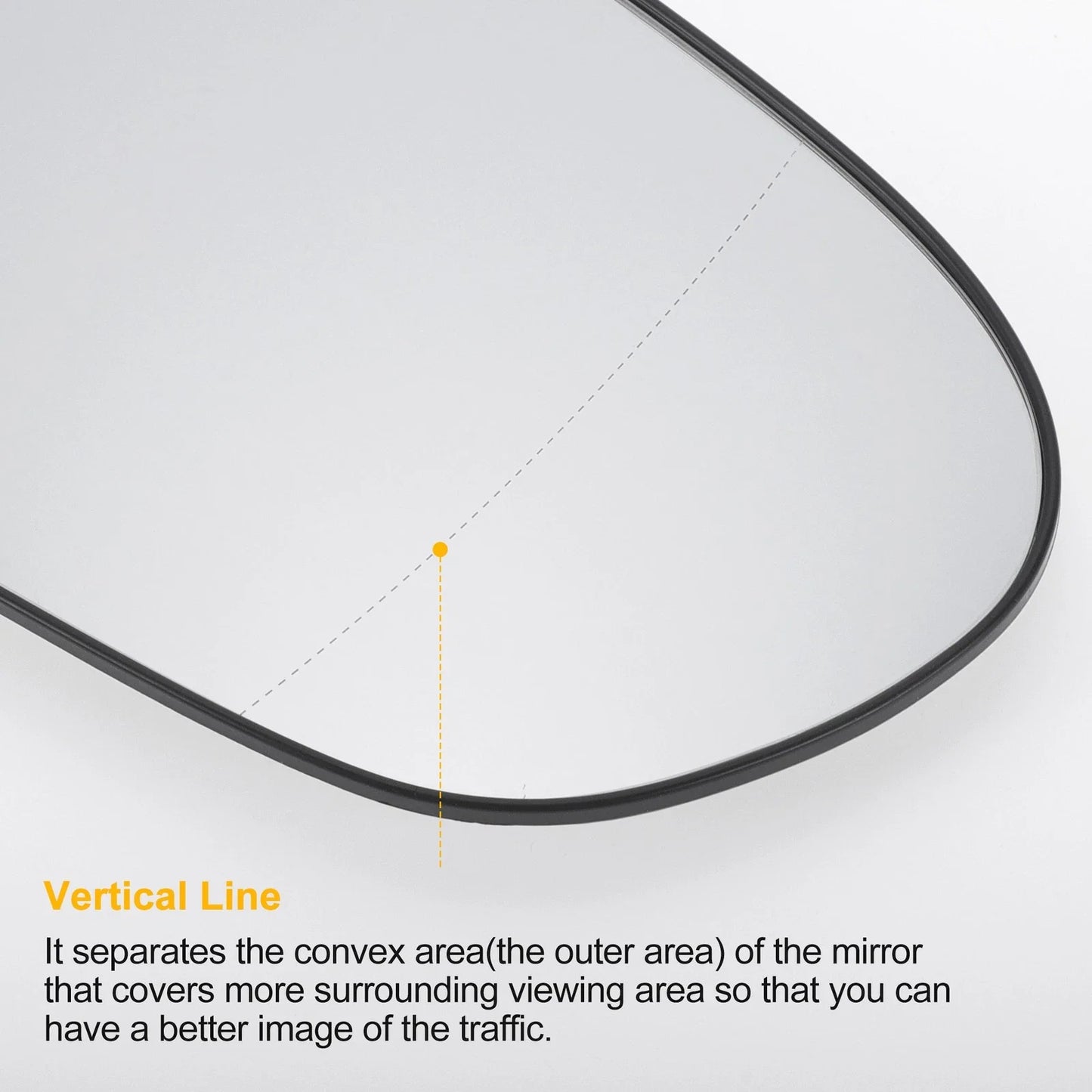 Right Side Heated White Mirror Glass for Hyundai i40 (2012-2020)
