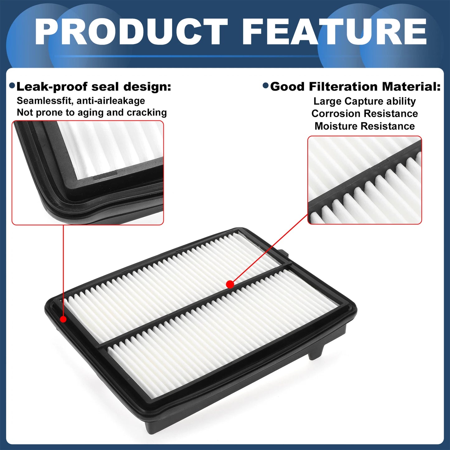 Car Engine Air Filter No. 172205MSH00 for Acura RDX (2019–2024)