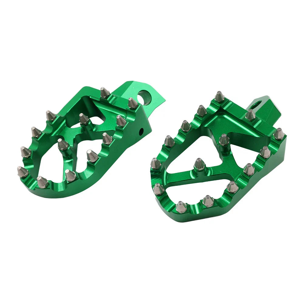 MX Style Foot Pegs for Kawasaki KDX200 KDX250 KDX220R KX125 KX250 (1995-2006)
