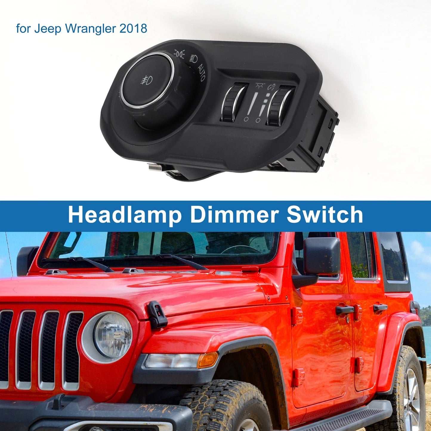 Headlight Switch for Jeep Wrangler (2018) No. 68292842AA/68292842AB/68292842AC