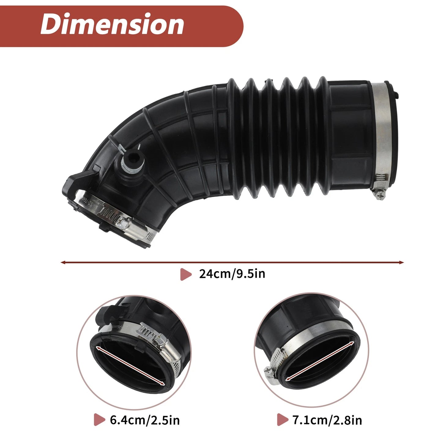 Air Intake Hose No.172285BAA01 for Honda Civic (2016–2022), HR-V (2023–2024)