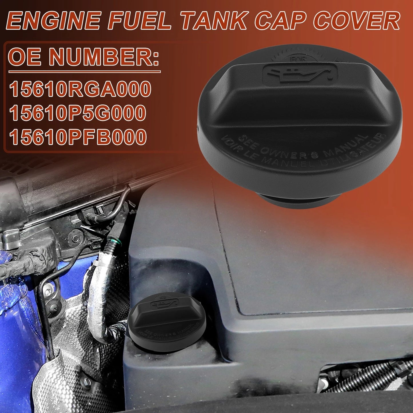 Oil Filler Cap for Honda Accord (2008–2013) 15610RGA000