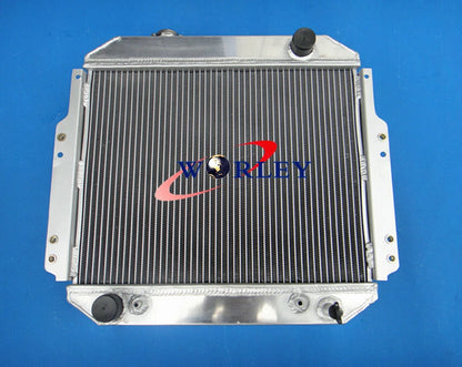 56MM Aluminum Radiator with Fan for Nissan Forklift A10-A25