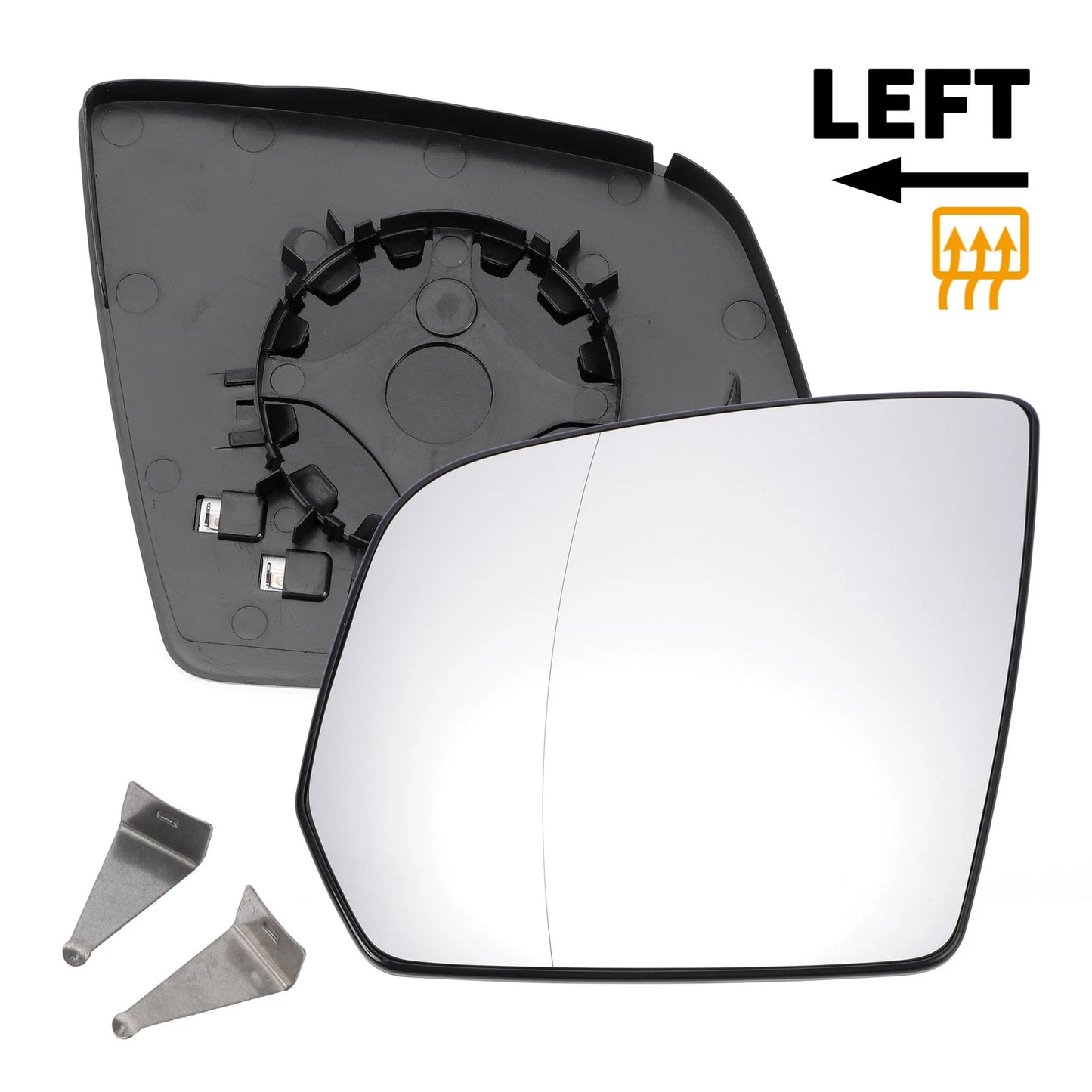Left Side Heated White Mirror Glass for Mercedes GL-Class GLK-Class (2010–2015)