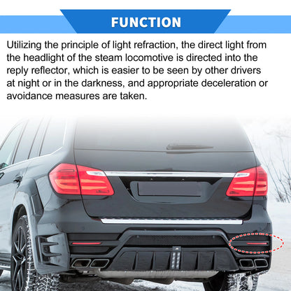 Rear Right Bumper Reflector No. 1668200474 for Mercedes-Benz GL350 (2013–2016)