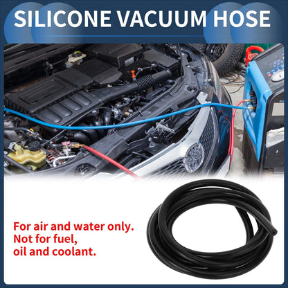 6.6FT 1/16" ID Silicone Vacuum Tubing Hose for Air Water