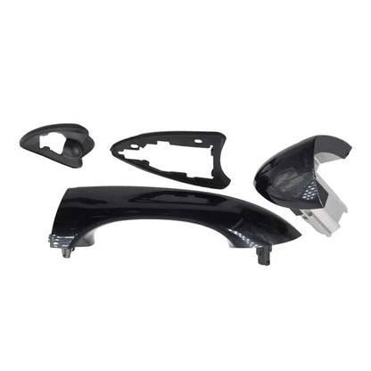 Set of 4 Exterior Door Handles for BMW X5 E53 (2000–2006) Bright Black