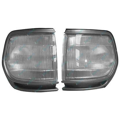 LH+RH Front Corner Lights Pair for Toyota Landcruiser 80 Series Sahara 1990-1997