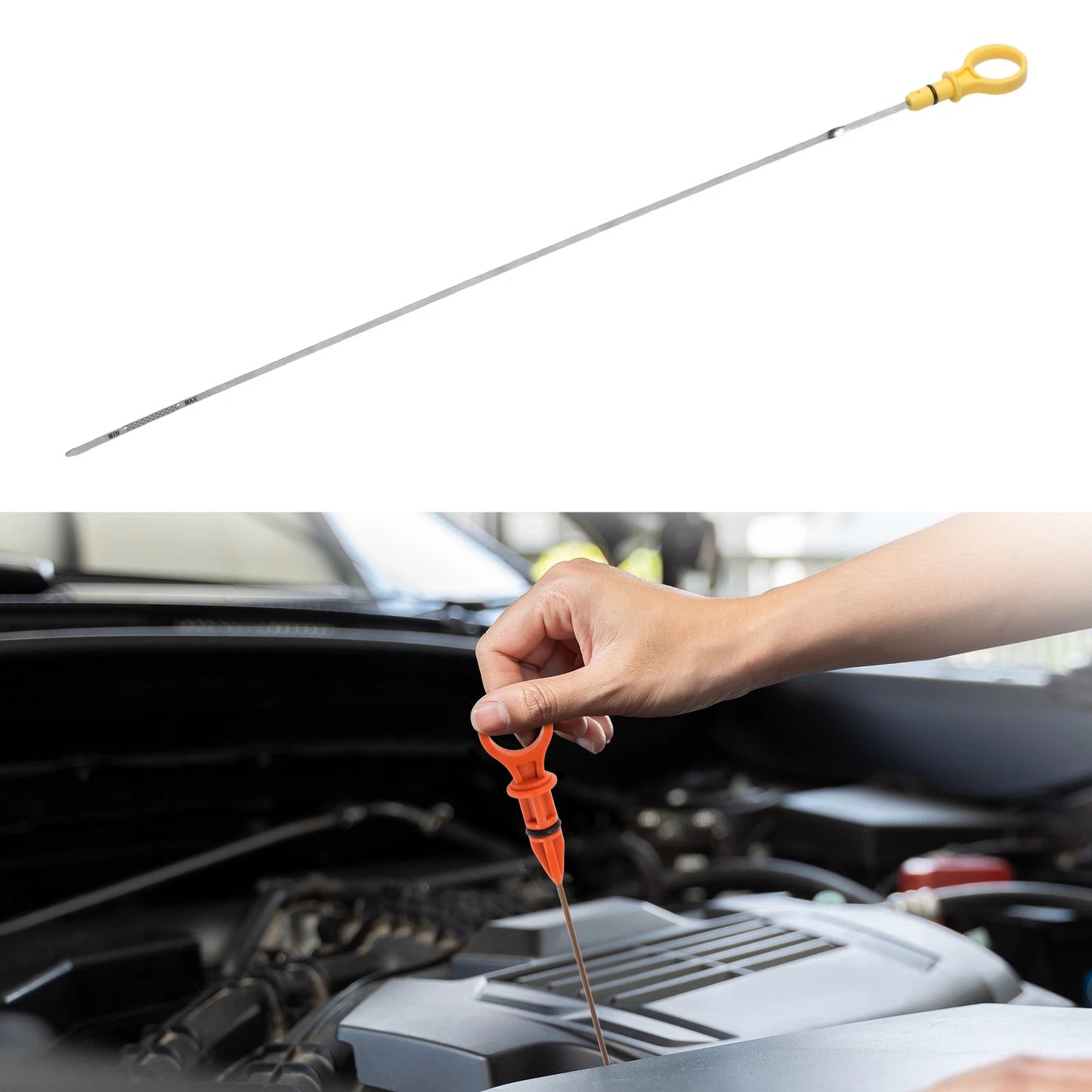 Oil Dipstick No. 921257 for Ford Taurus (2000–2007) Yellow 1 Pc