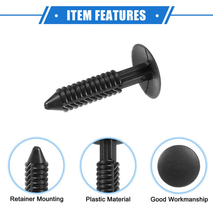 30Pcs Canopy Seal Buckle Clips for Ford Mustang (2005–2012) Black