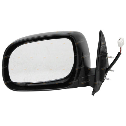 Left Black Electric Side Door Mirror for Toyota Hilux (2005–2010)
