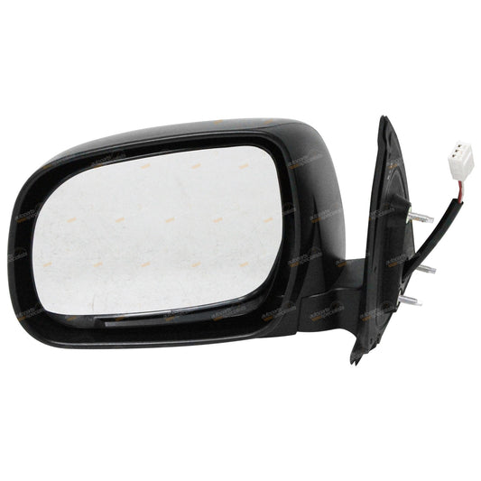 Left Black Electric Side Door Mirror for Toyota Hilux (2005–2010)