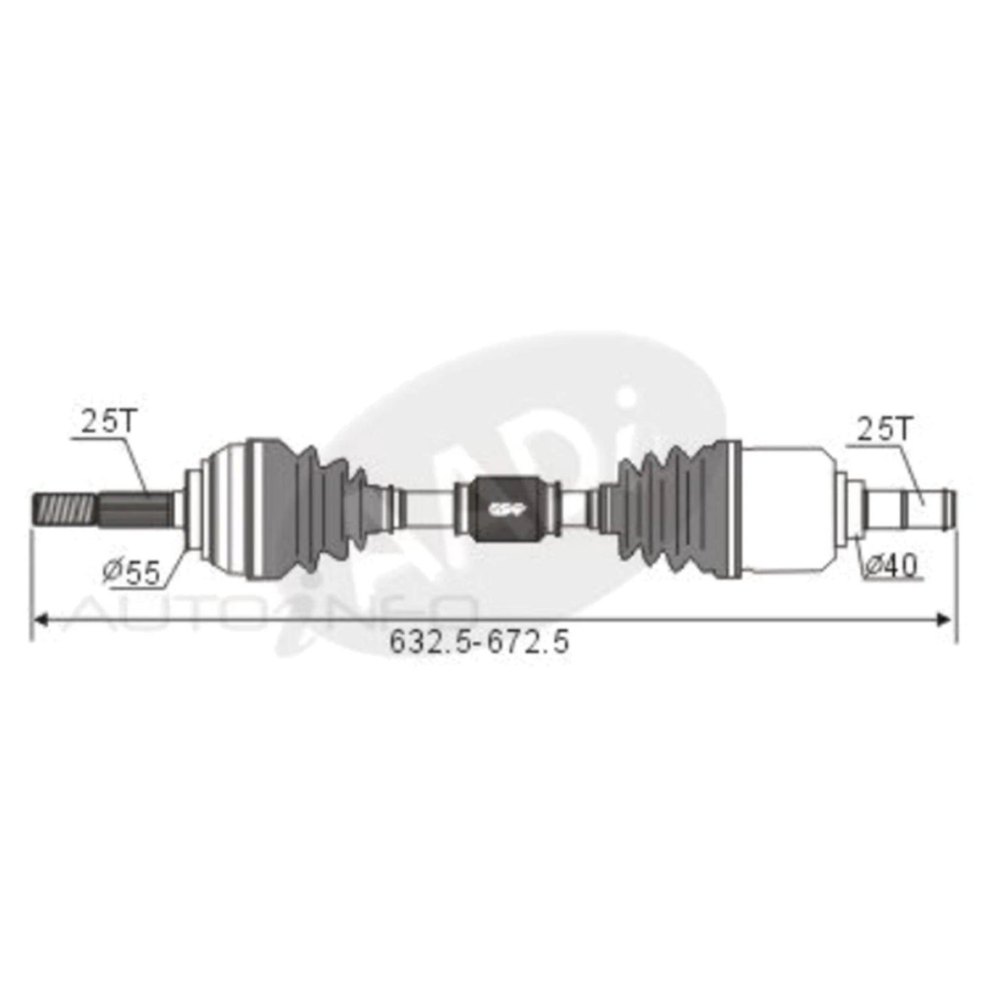LH CV Shaft for Nissan Pulsar (1991–2005)
