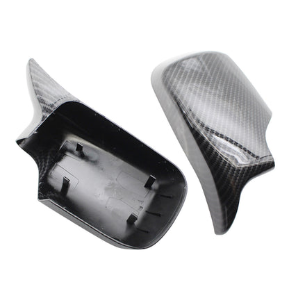 2X M Style Wing Side Mirror Cover Caps for BMW E46 E39 (1998–2005)