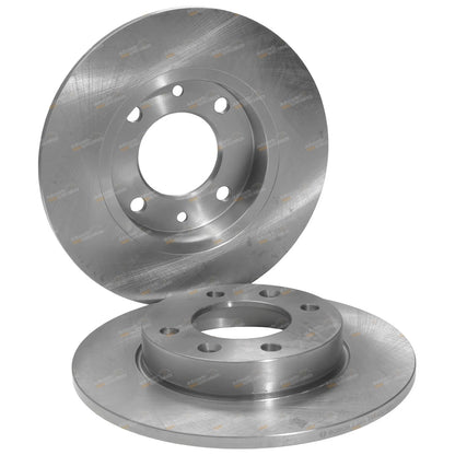 2 Rear Disc Brake Rotors for Peugeot 307 (2001–2009)