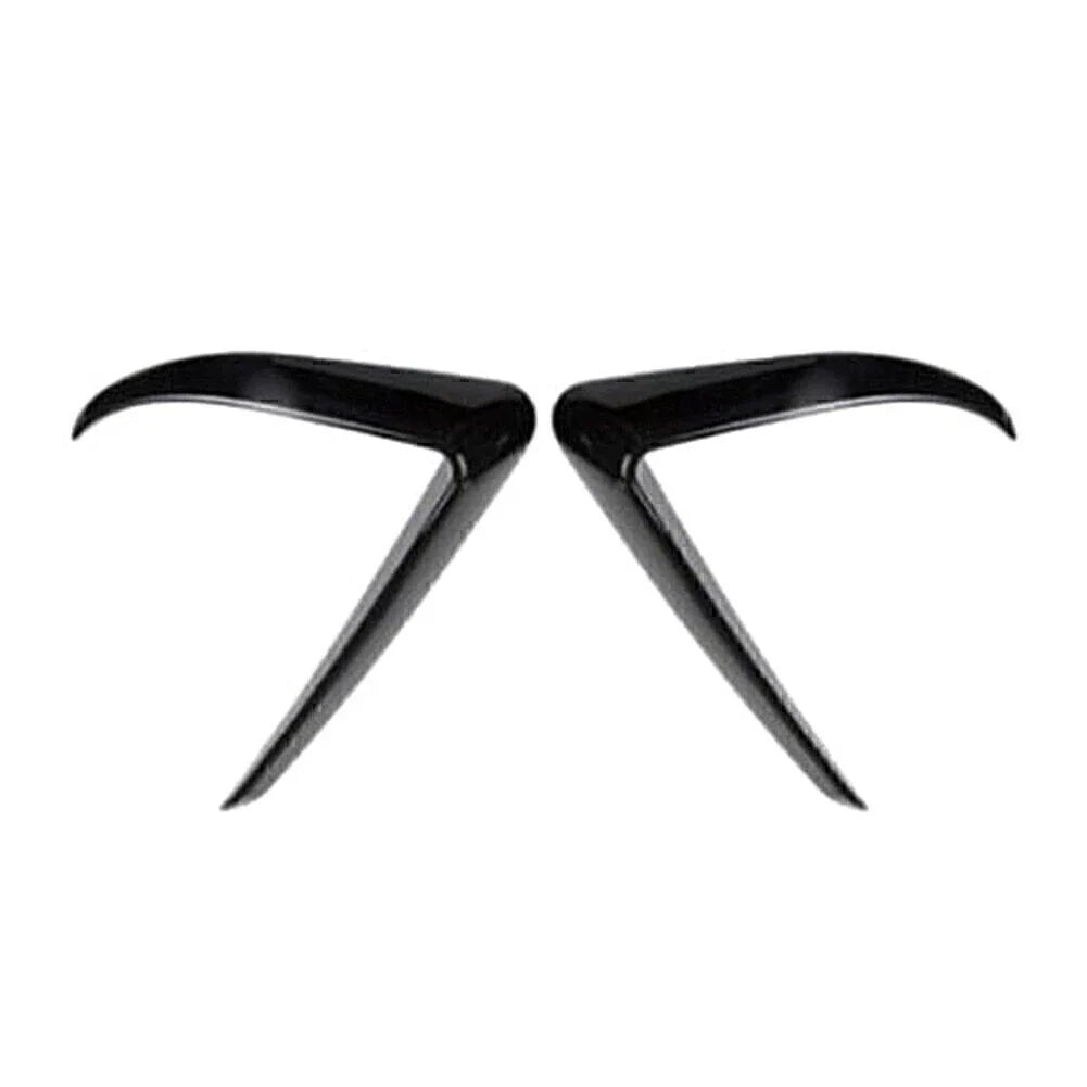 Front Fog Light Eyebrow Cover Trim for Tesla Model 3 (2017-2022) Black