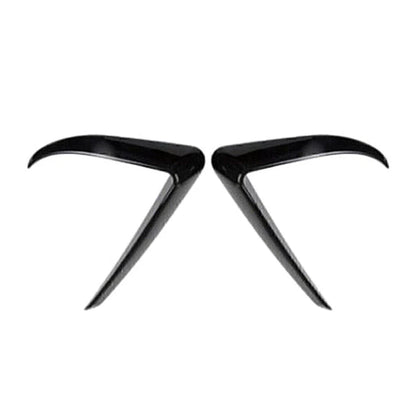 Front Fog Light Eyebrow Cover Trim for Tesla Model 3 (2017-2022) Black
