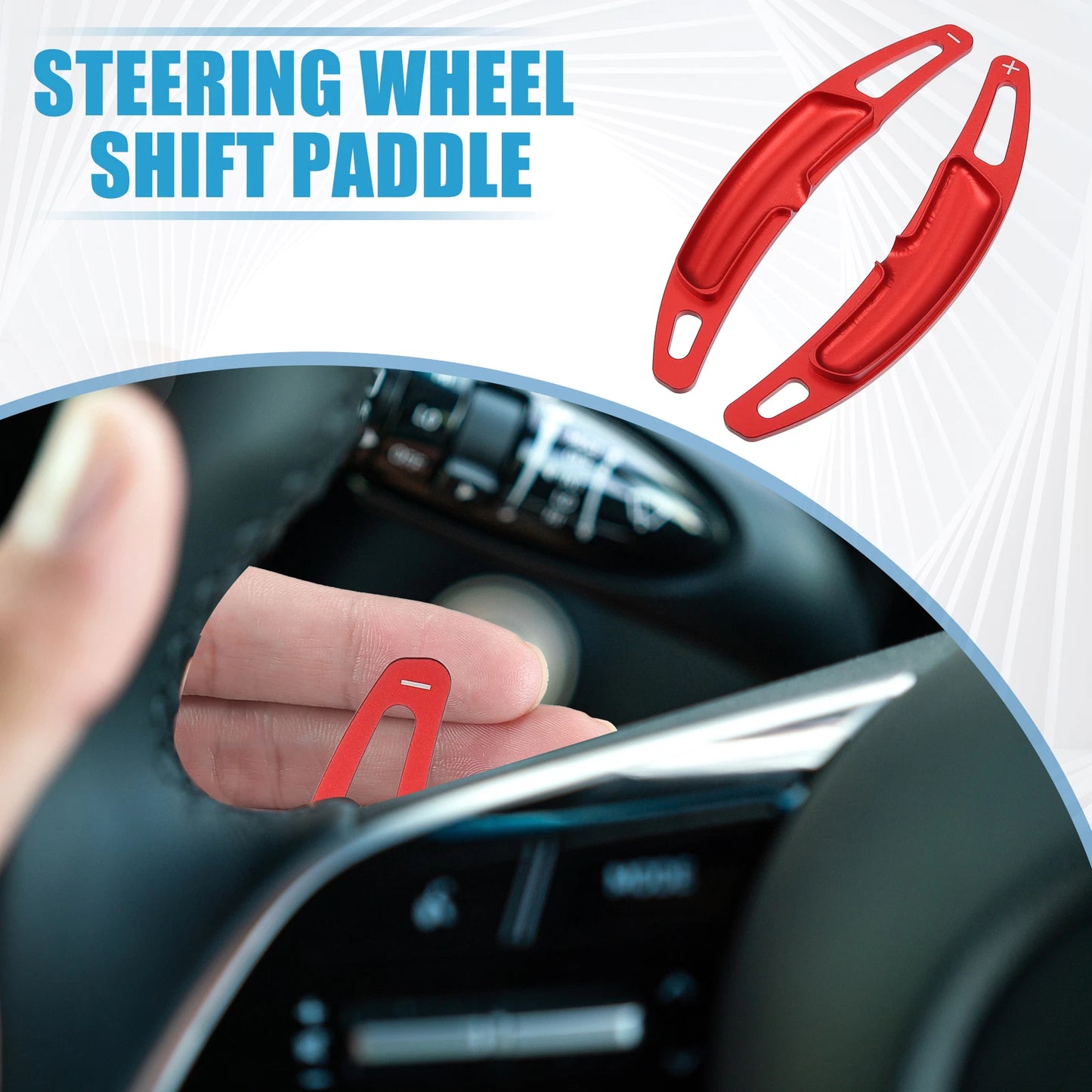 Set of 2 Steering Wheel Shift Paddle Covers for Porsche Cayenne (2011–2018)