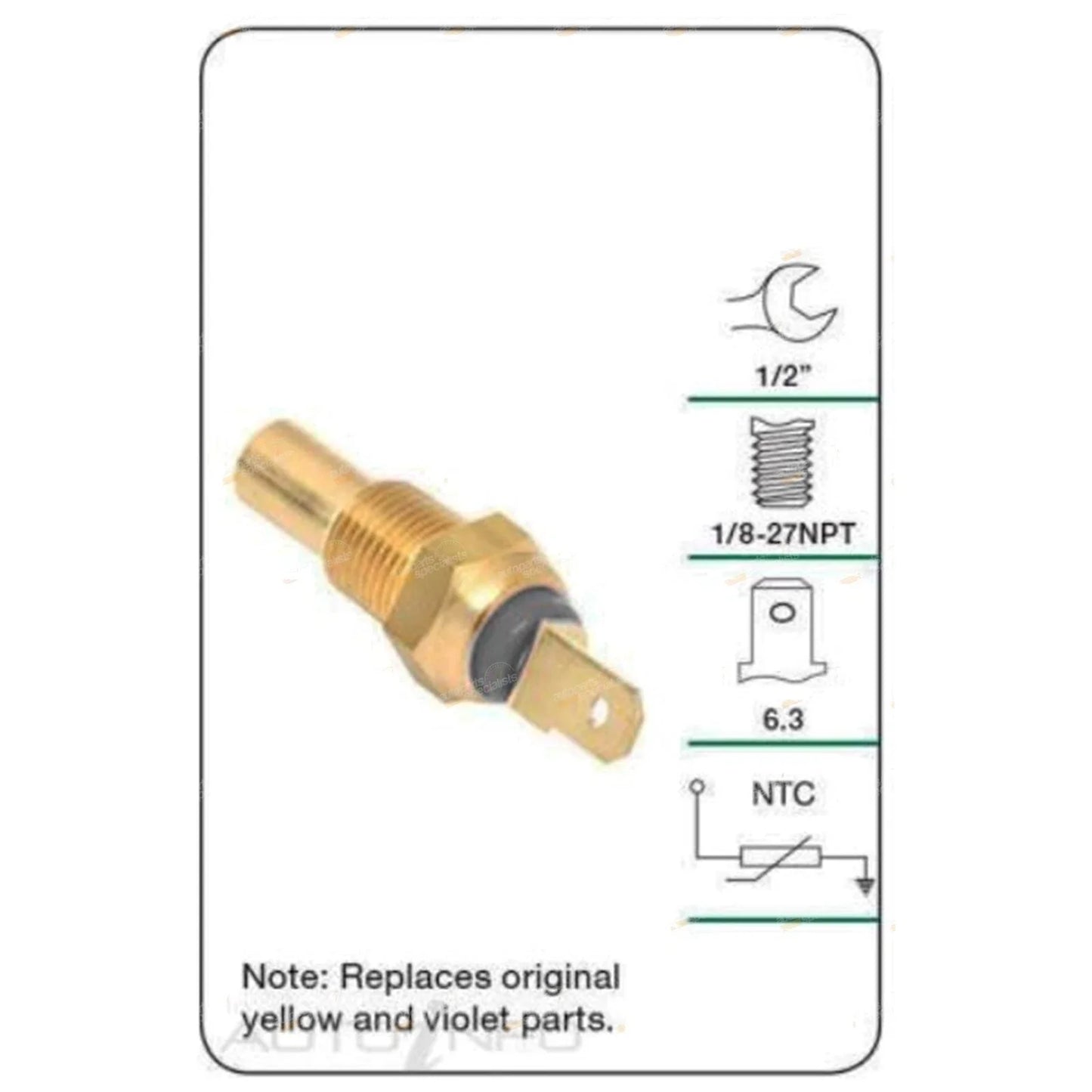 Coolant Temperature Gauge Sender for Ford Fairlane 6cyl