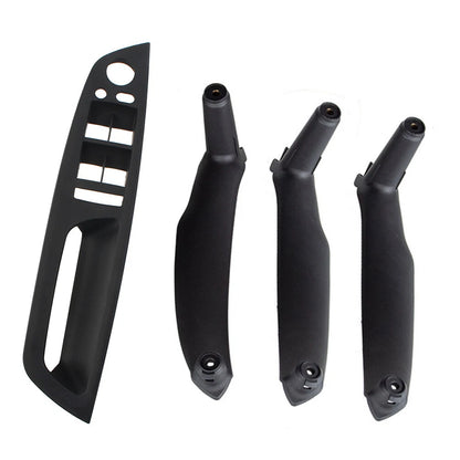 4X Inner Door Pull Handle Trim Cover for BMW X5 E70 X6 E71 E72 (2007–2013) Black RHD