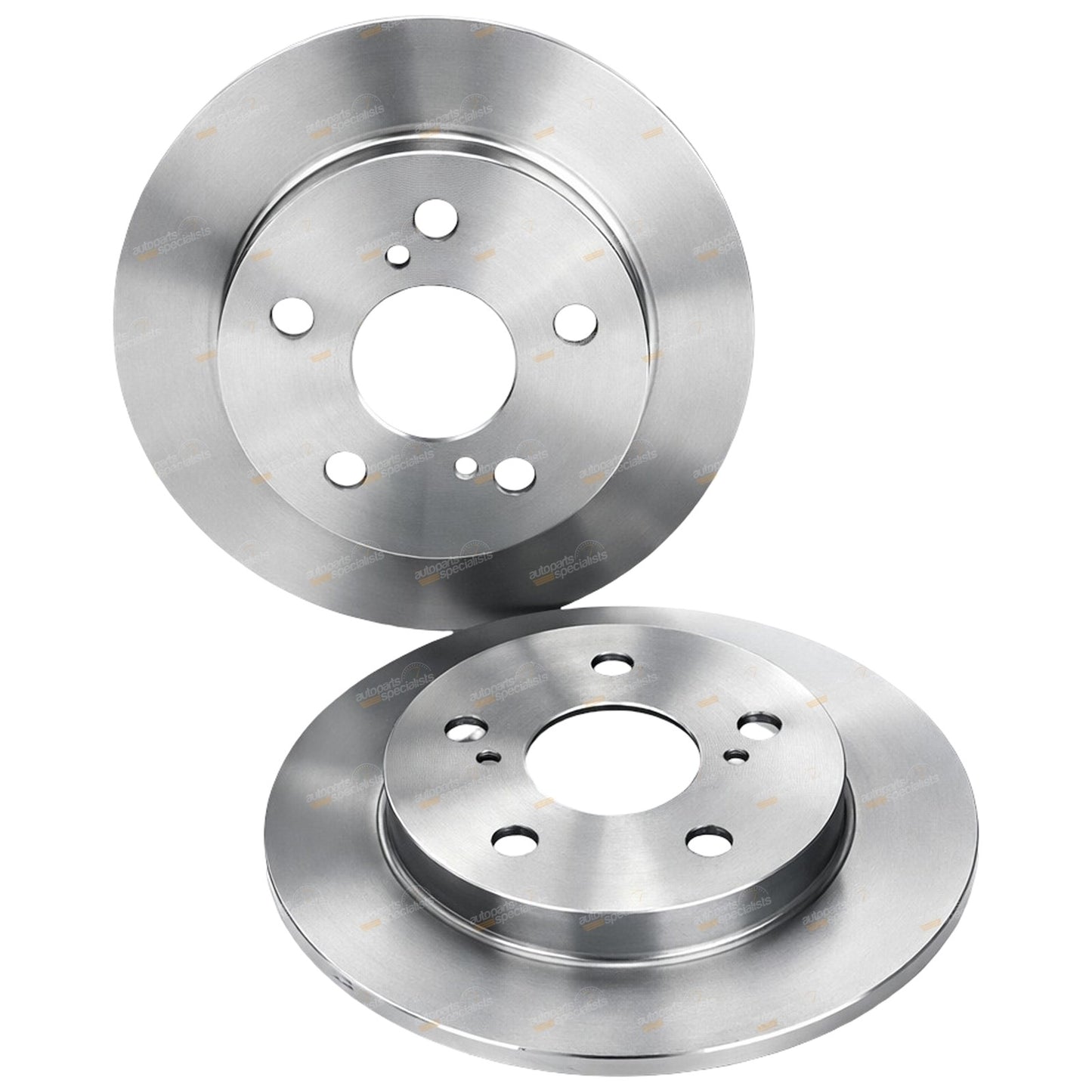 2 Rear Disc Brake Rotors for Toyota Corolla (2007–2018)