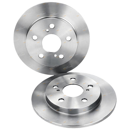 2 Rear Disc Brake Rotors for Toyota Corolla (2007–2018)