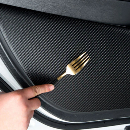 4 x Anti-Kick Panel Cover Carbon Fiber Leather for Honda Civic (2006–2011)