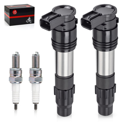 2X Ignition Coils & Iridium Spark Plugs for Kawasaki Ninja 300 (2013–2017)