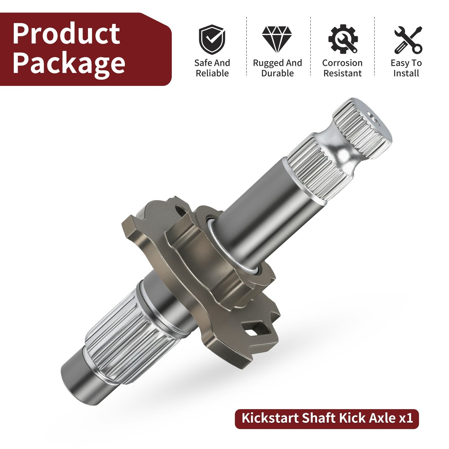 Kickstart Shaft for Yamaha XT250 XT350 TT350