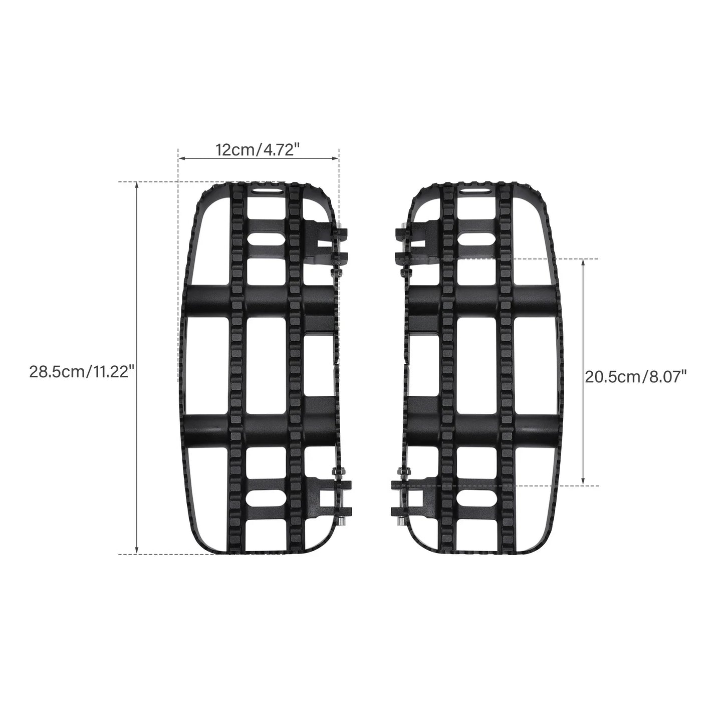 Black Driver Floorboards for Harley Touring Street Glide (2014-2024)