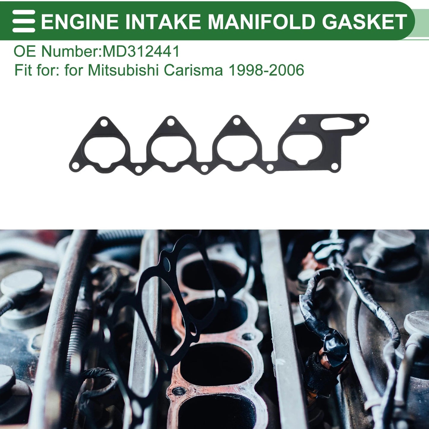 Engine Intake Manifold Gasket for Mitsubishi Carisma (1998–2006) MD312441