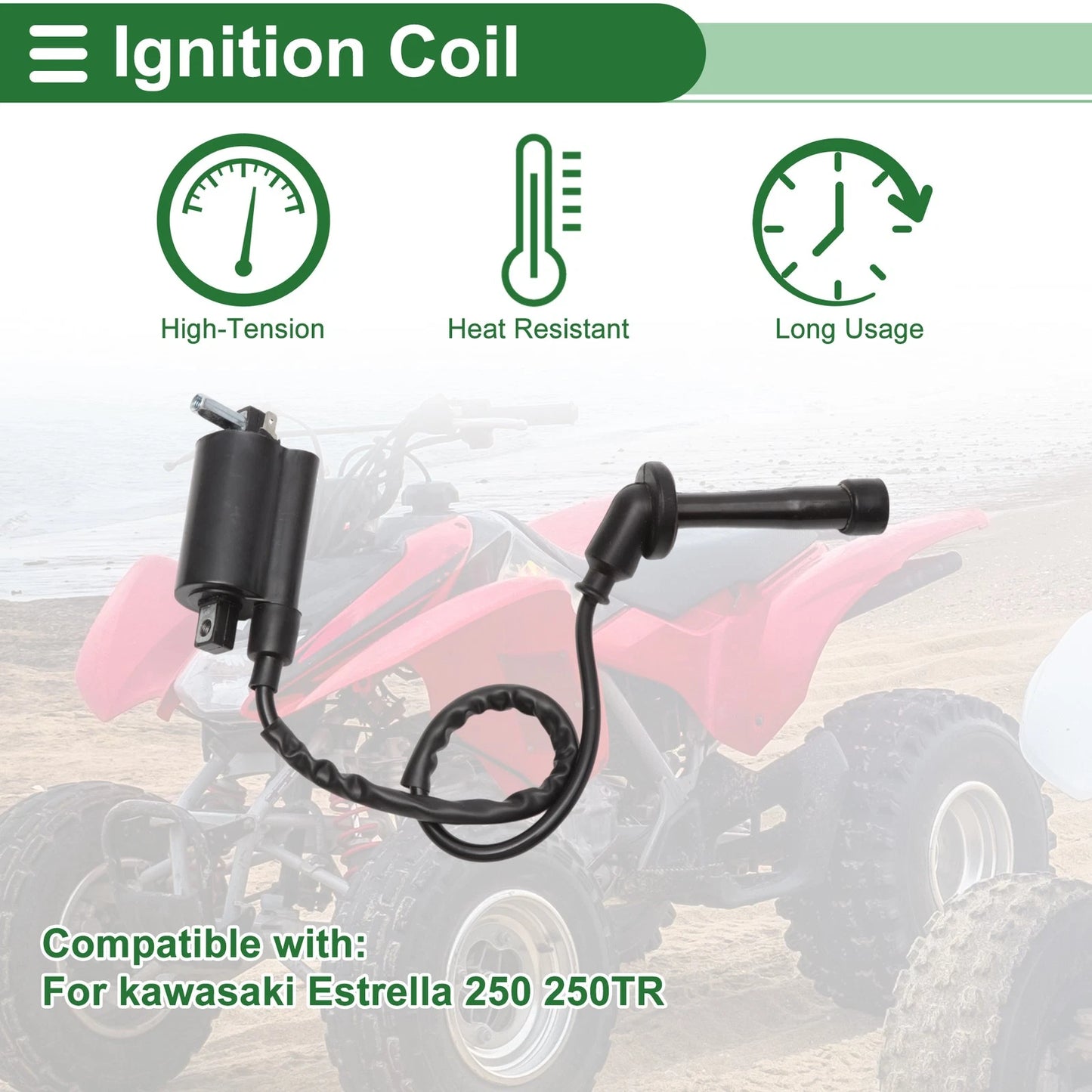 Ignition Coil for Kawasaki Estrella 250, 250TR