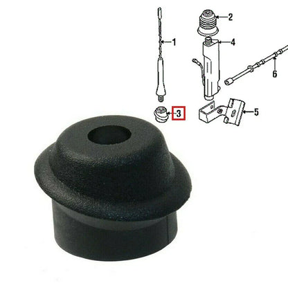 1x Aerial Antenna Grommet Seal Black for E36 Convertible
