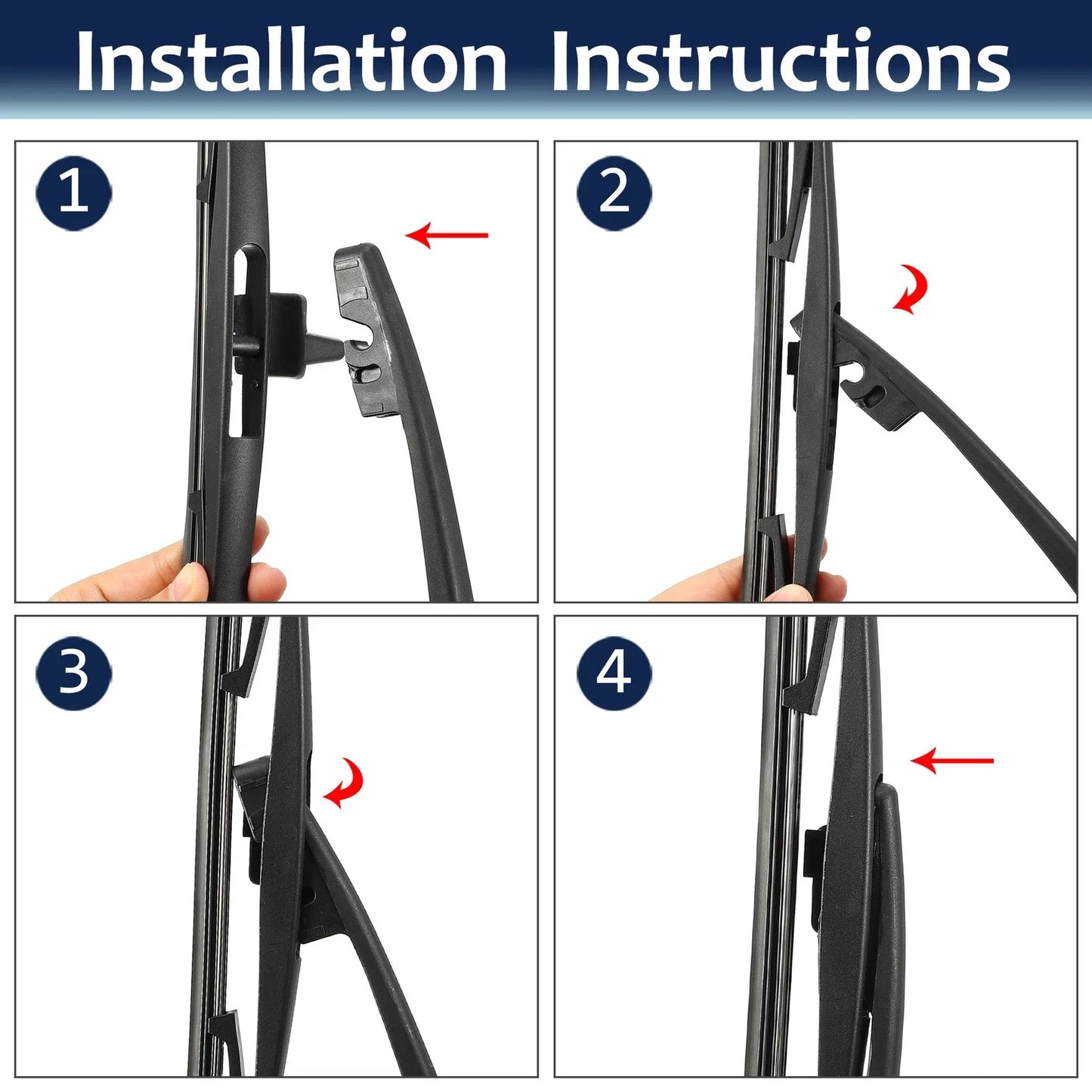 14" Rear Windshield Wiper Blade Arm Set for Honda Pilot (2009-2015)