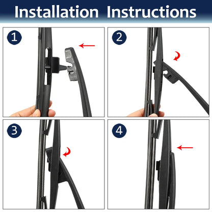 14" Rear Windshield Wiper Blade Arm Set for Honda Pilot (2009-2015)