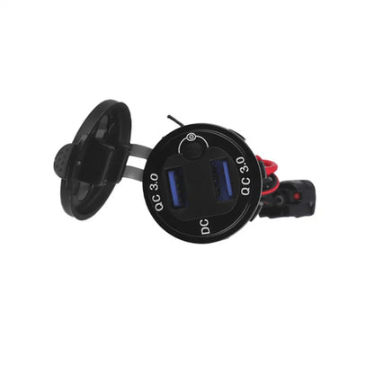 Dual USB 3.0 Fast Charger Socket Power Outlet Adapter for Honda XL750 Transalp