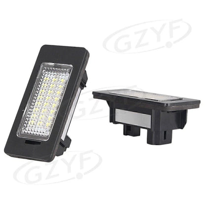 LED License Plate Lights Clear Lens for BMW E82 E90 F10 F25 (2007-2017)