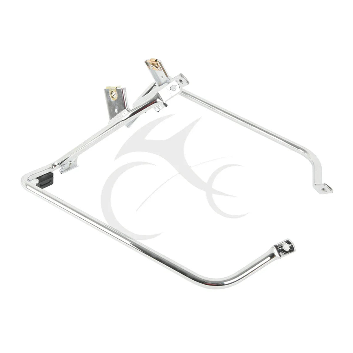 Chrome/Black Saddlebag Brackets for Harley Touring (2009-2013)